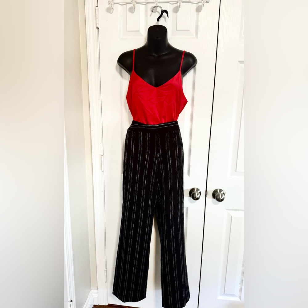 Nygard black and white pinstripe pants